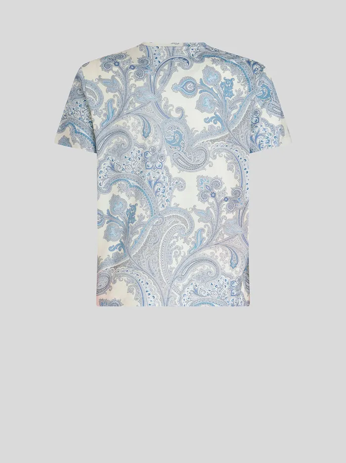 Men Ornamental Paisley TShirt Etro TShirts