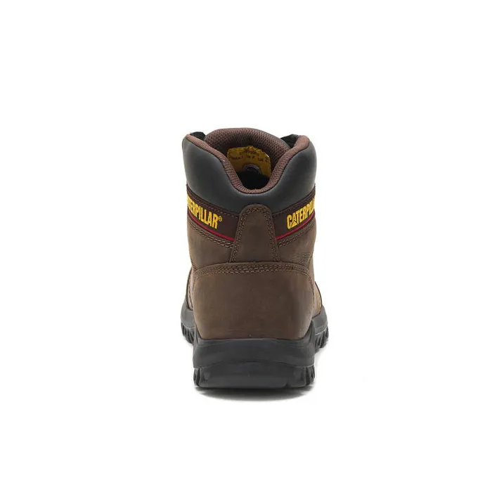Men Outline Steel Toe Work Boot Cat Footwear Boots