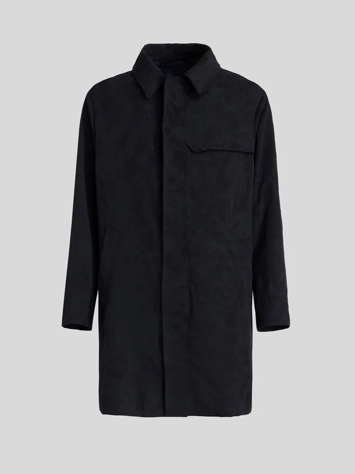 Men Paisley Design Jacquard Trench Coat Etro Coats And Outerwear