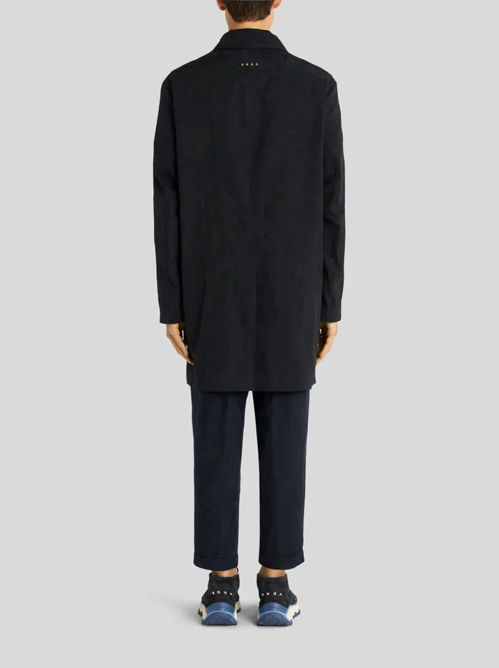 Men Paisley Design Jacquard Trench Coat Etro Coats And Outerwear