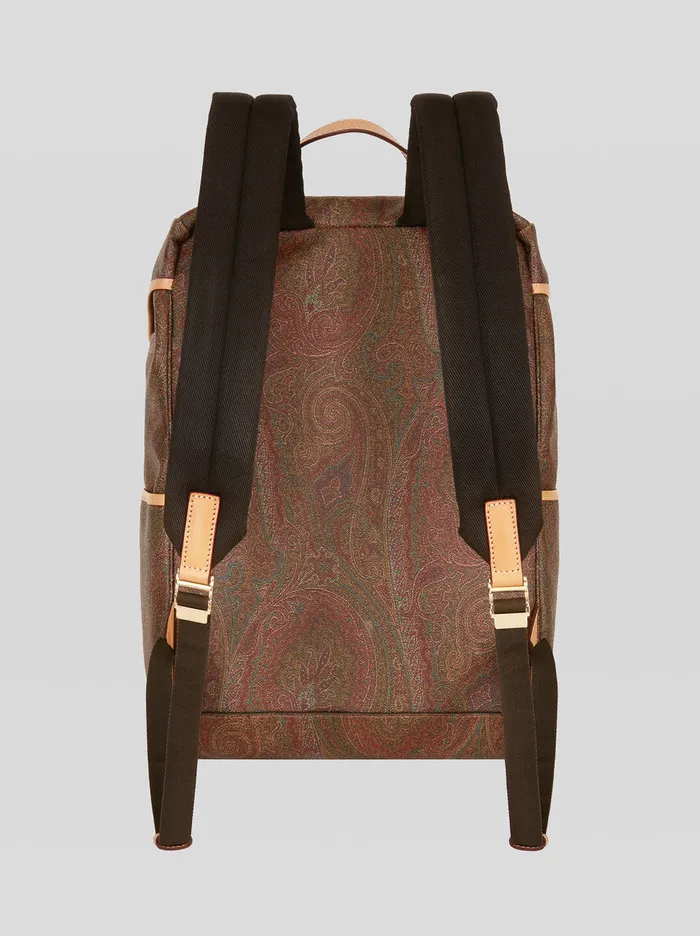 Men Paisley Jacquard Backpack Etro Backpacks And Belt Bags