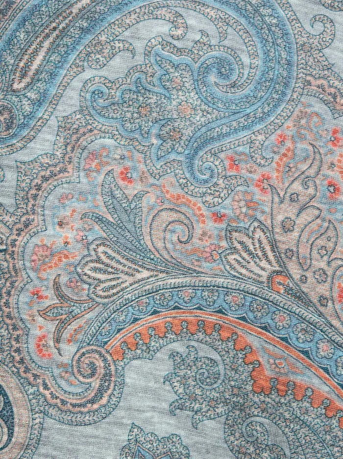 Men Paisley Lyocell TShirt Etro TShirts