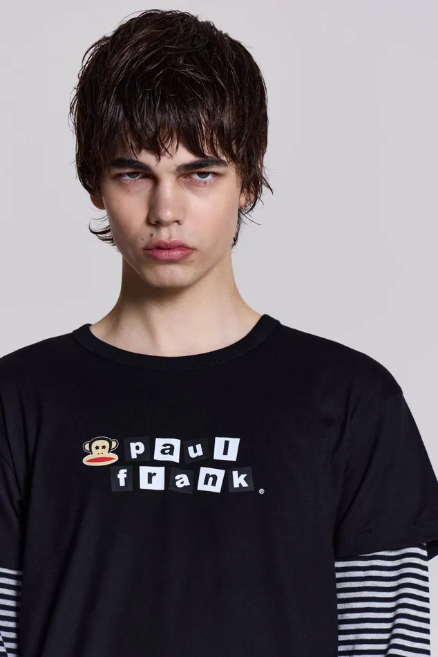 Men Paul Frank Layer Tee Jaded London TShirts and Vests