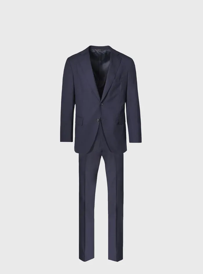 Men Paul Stuart Blazers and Jackets All Year Wool Suit Navy