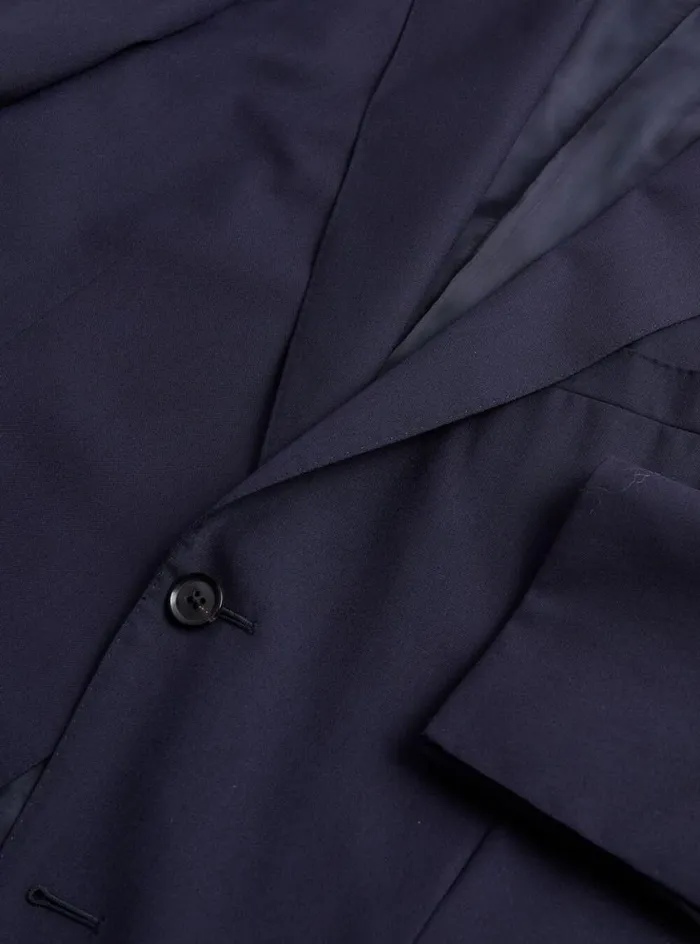 Men Paul Stuart Blazers and Jackets All Year Wool Suit Navy