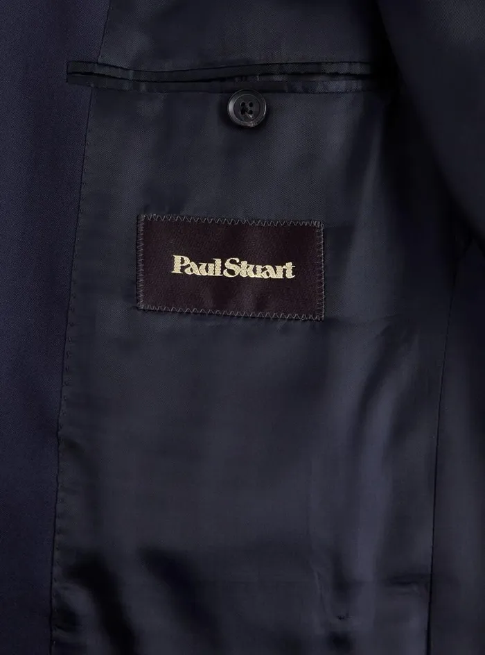 Men Paul Stuart Blazers and Jackets All Year Wool Suit Navy