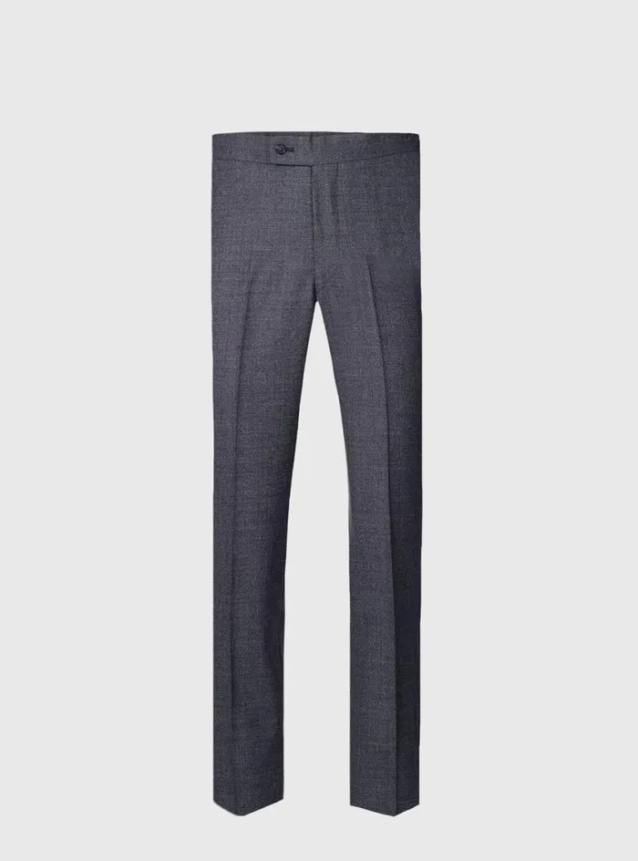Men Paul Stuart Blazers and Jackets Heather Nailhead Wool Andrew Suit Charcoal