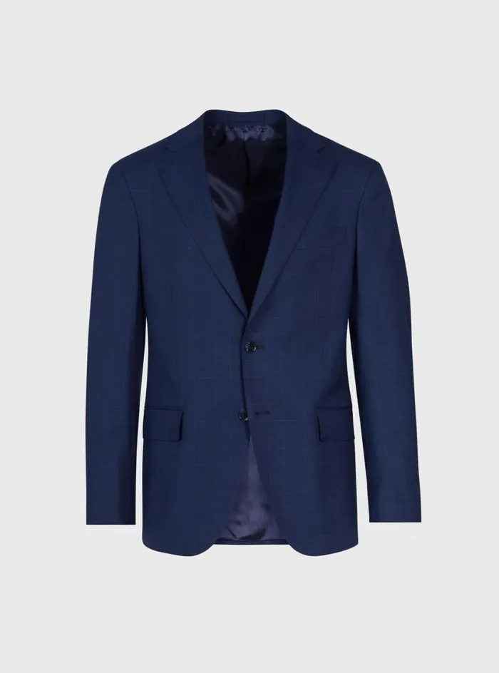 Men Paul Stuart Blazers and Jackets Navy Plaid Summer Jacket Navy
