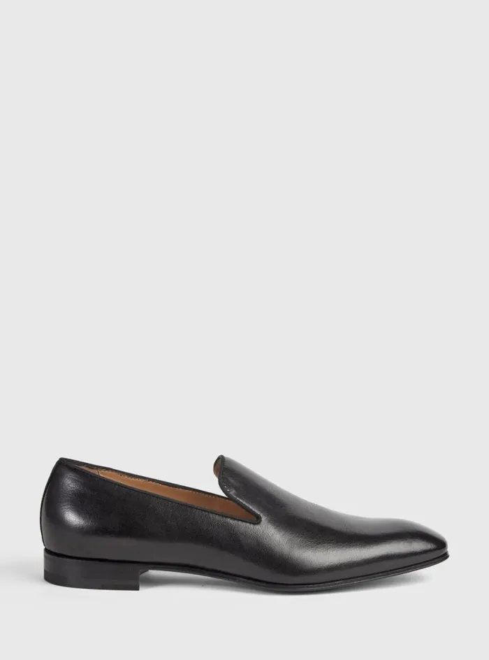 Men Paul Stuart Evening Harrier Formal SlipOn Black Calf