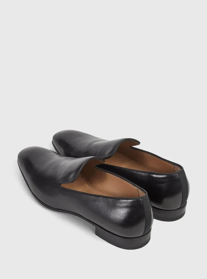 Men Paul Stuart Evening Harrier Formal SlipOn Black Calf