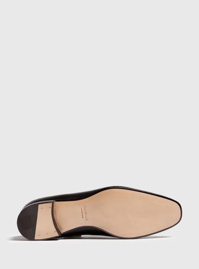 Men Paul Stuart Evening Harrier Formal SlipOn Black Calf