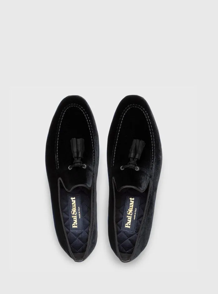 Men Paul Stuart Evening Hope Velvet SlipOn Black Men Paul Stuart Evening Hope Velvet SlipOn Black
