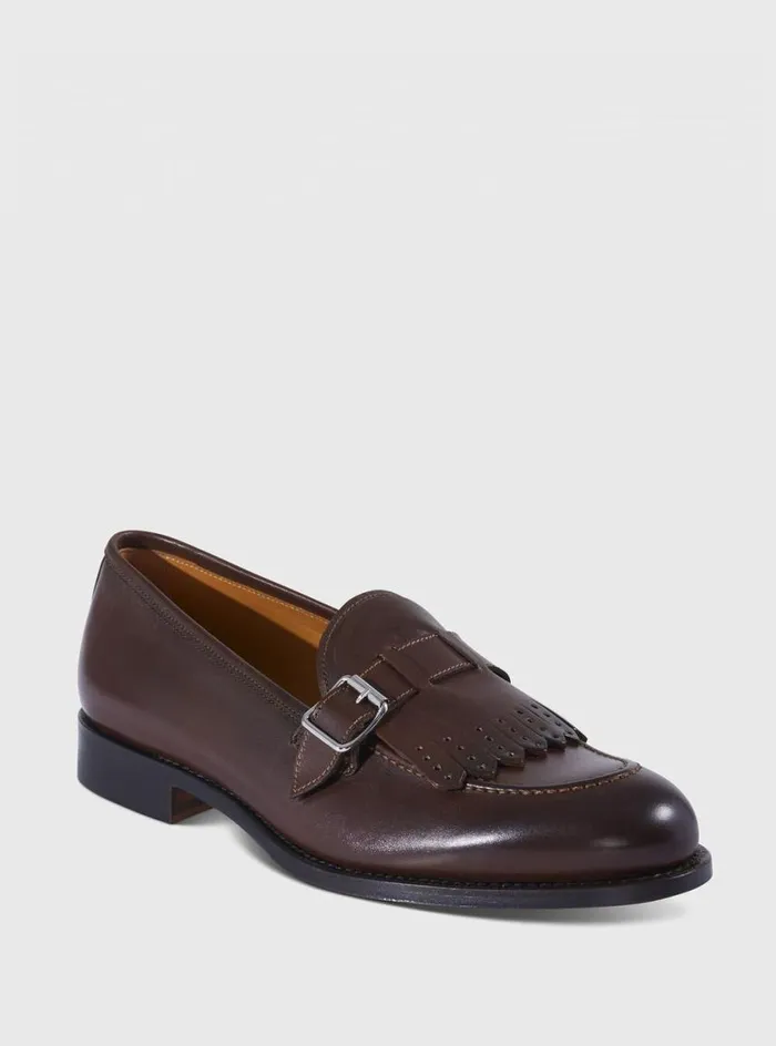 Men Paul Stuart Loafers Bastion Leather Loafer Dark Brown