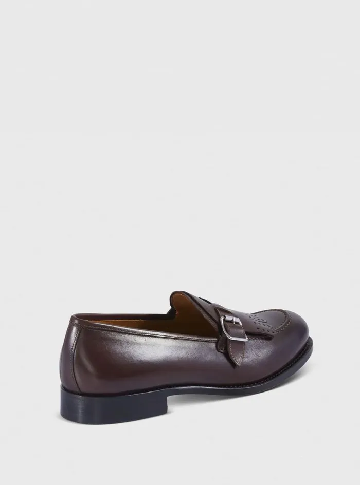 Men Paul Stuart Loafers Bastion Leather Loafer Dark Brown