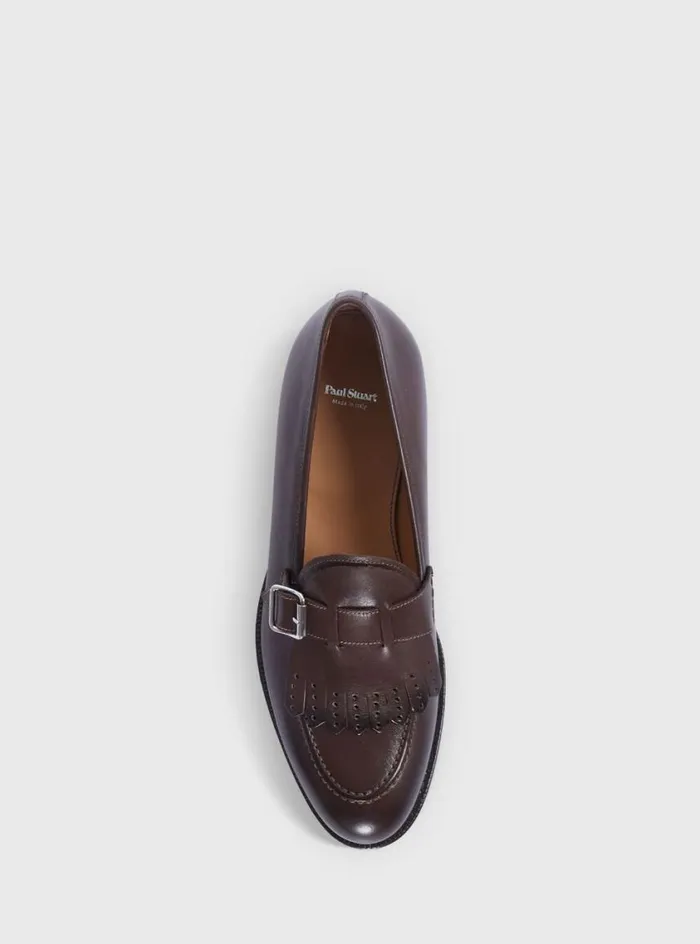 Men Paul Stuart Loafers Bastion Leather Loafer Dark Brown