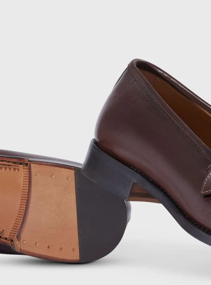 Men Paul Stuart Loafers Bastion Leather Loafer Dark Brown