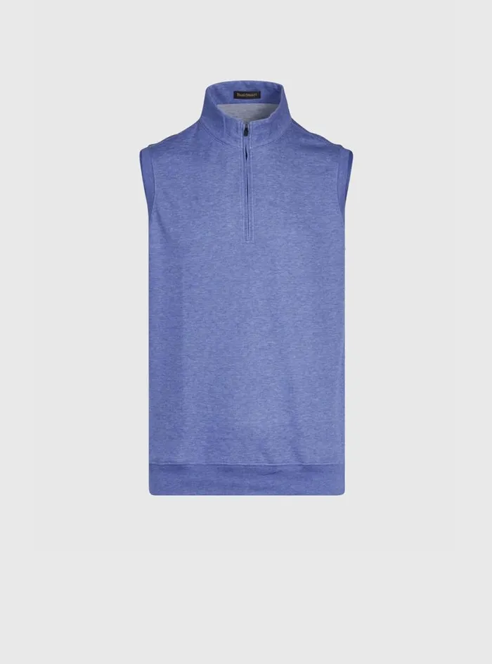 Men Paul Stuart Outerwear Cotton Performance Vest Marine Blue