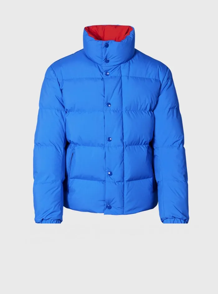 Men Paul Stuart Outerwear Puffer Jacket Royal Blue