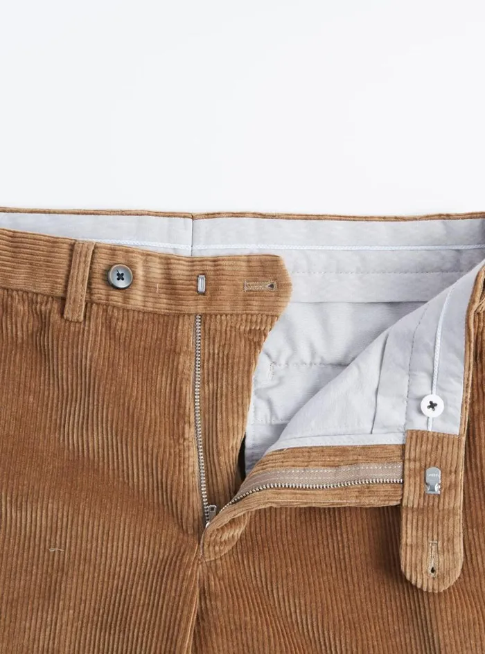 Men Paul Stuart Pants Cotton Corduroy Pant Tan