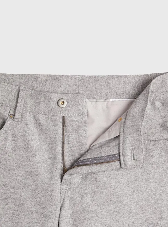 Men Paul Stuart Pants Five Pocket Carded Jersey Pant Light Grey