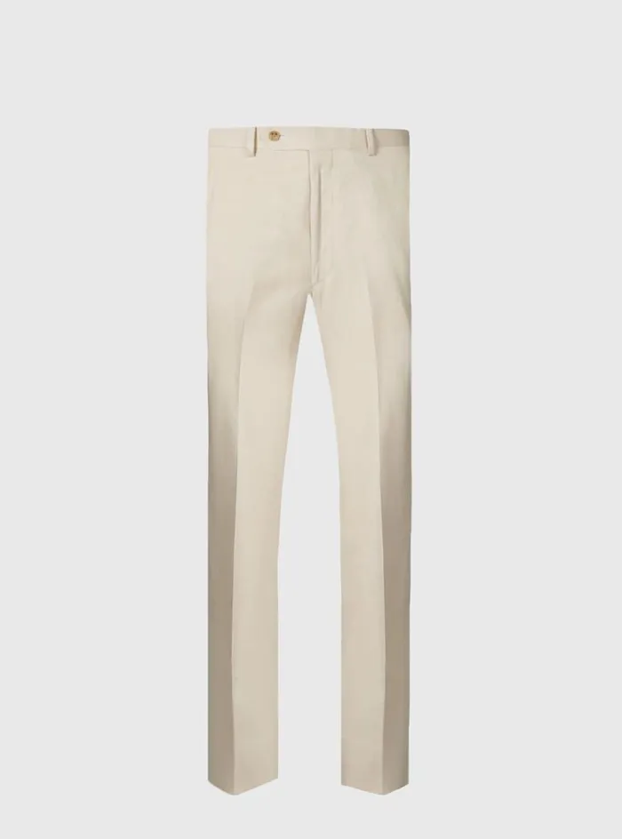 Men Paul Stuart Pants LinenSilk Solid Dress Trouser Light Tan