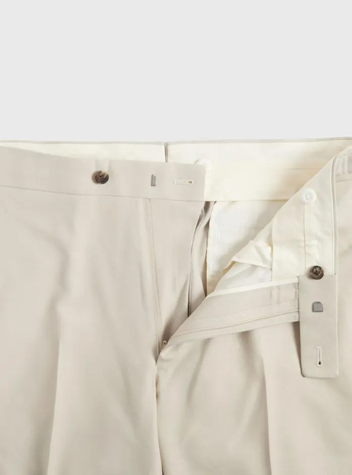 Men Paul Stuart Pants Wool Dress Trouser Stone