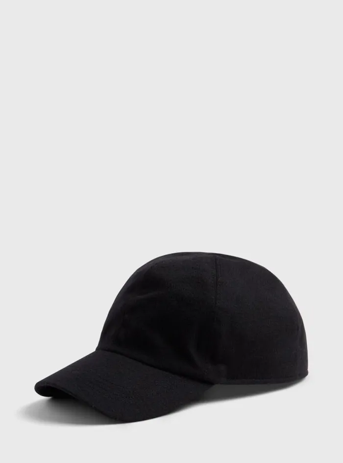 Men Paul Stuart Scarves Hats Gloves Baseball Cap With Ear Flaps Black