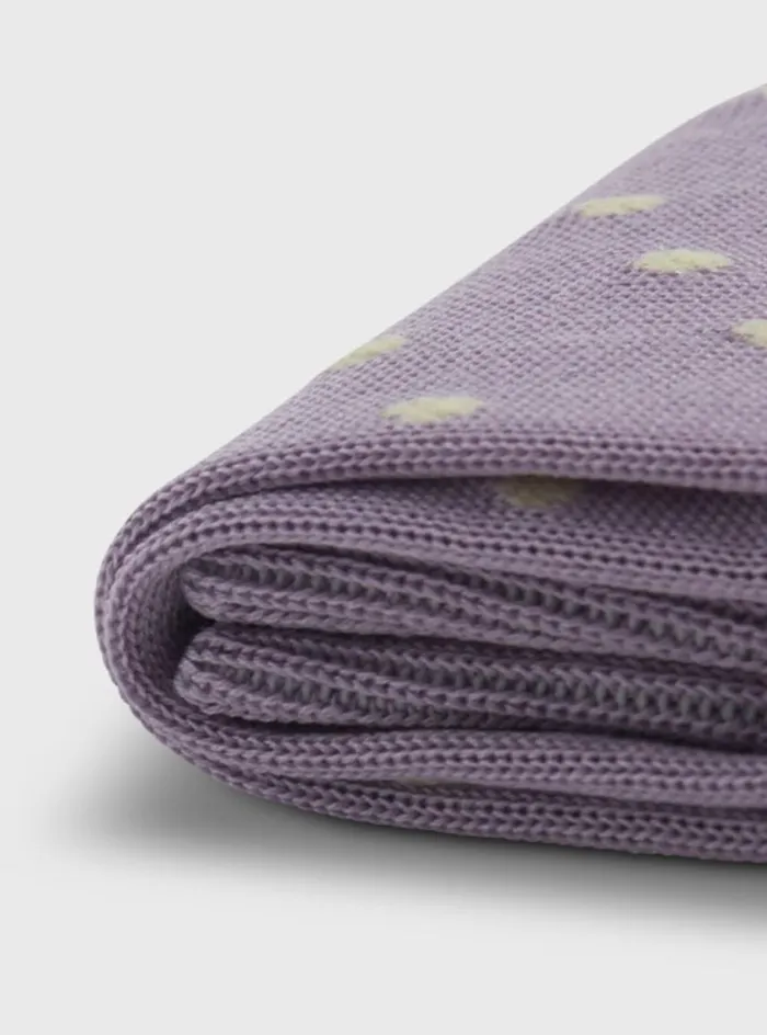Men Paul Stuart Socks Cotton Large Dot Sock Lavender