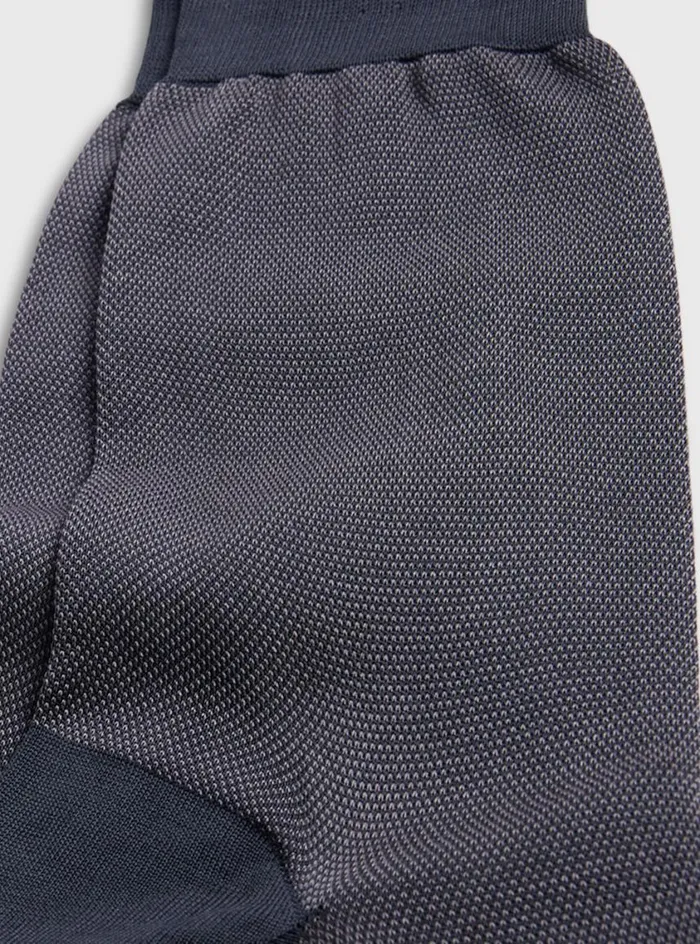 Men Paul Stuart Socks Cotton Oxford Sock Grey