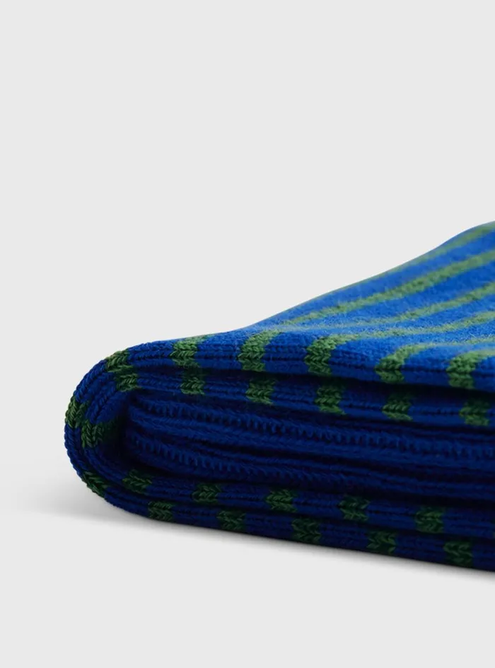 Men Paul Stuart Socks Horizontal Stripe Sock Royal Blue