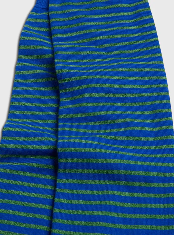 Men Paul Stuart Socks Horizontal Stripe Sock Royal Blue