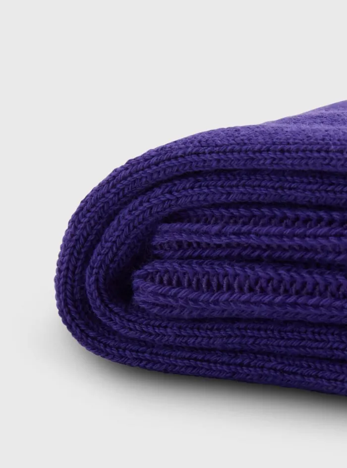 Men Paul Stuart Socks Sea Island Cotton Solid Color Sock Purple