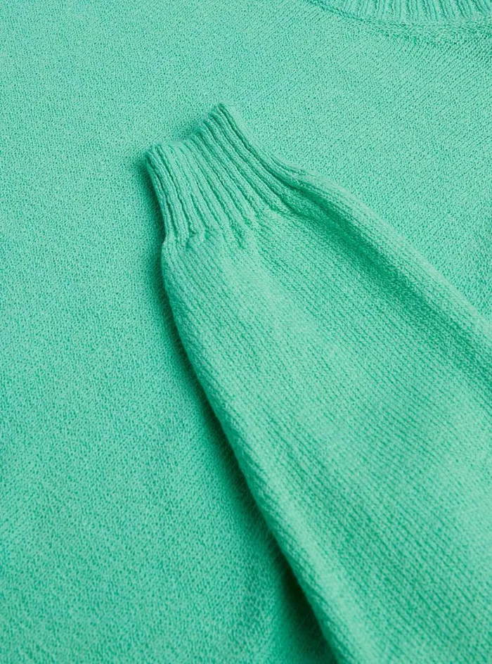 Men Paul Stuart Sweaters Boucle Crewneck Sweater Turquoise Men Paul Stuart Sweaters Boucle Crewneck Sweater Turquoise