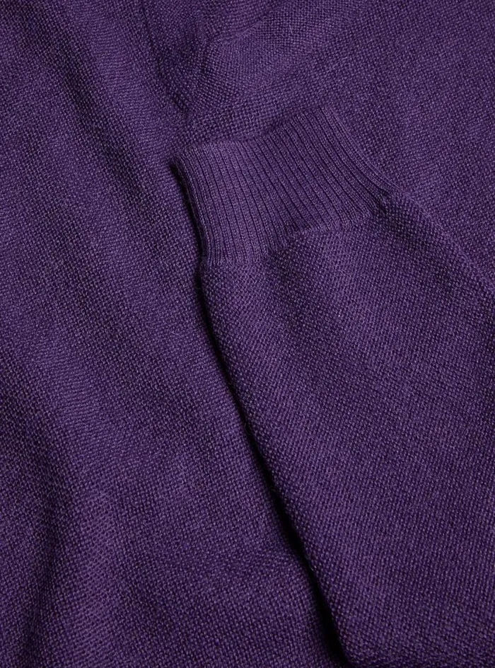 Men Paul Stuart Sweaters Classic Alpaca Links VNeck Sweater Purple