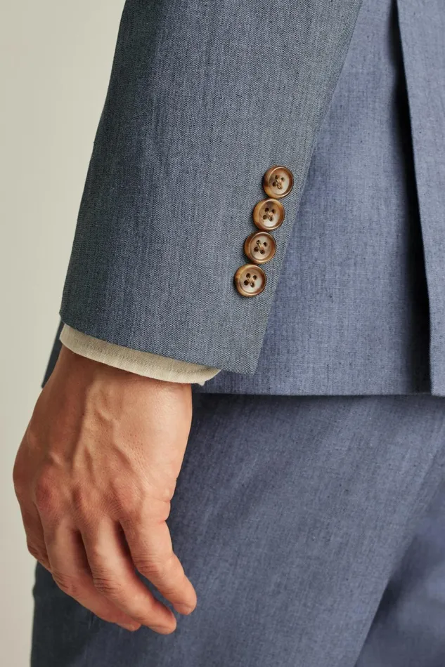 Men Portuguese Stretch Chambray Suit Navy Chambray Bonobos Suits