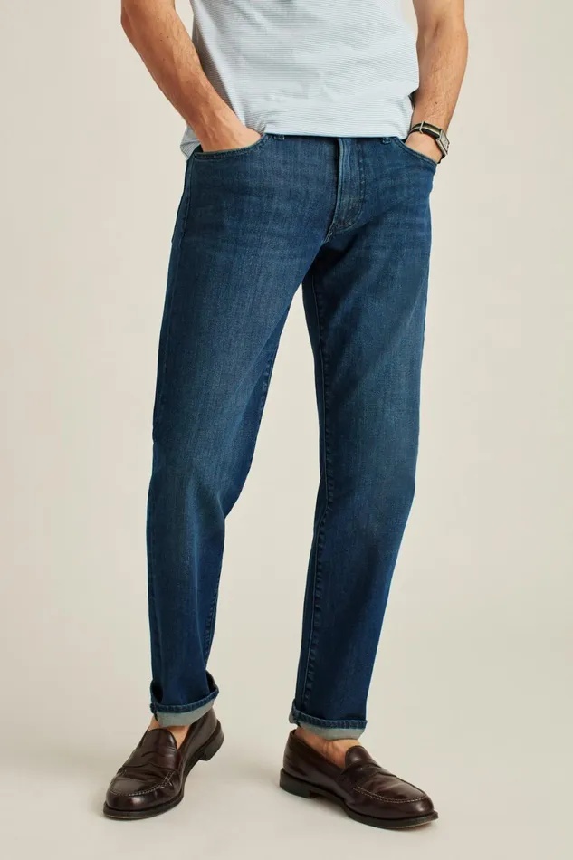 Men Premium 4Way Stretch Jeans Blue Magic Wash Bonobos Jeans
