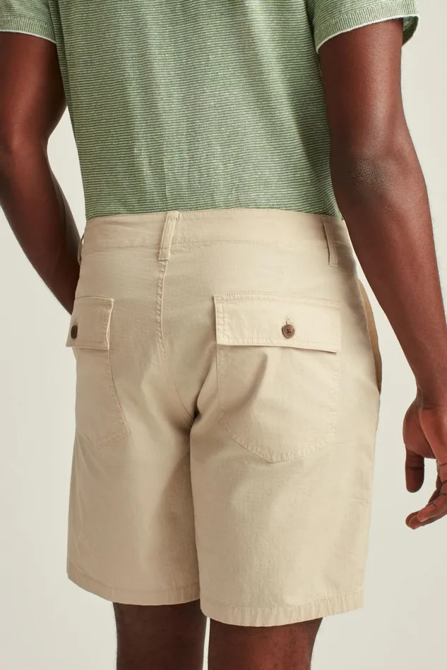Men Ripstop Fatigue Shorts Cream Beige Bonobos Casual Shorts