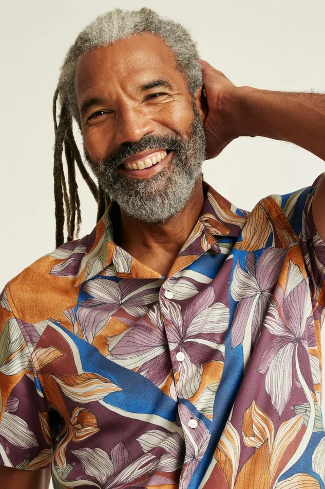 Men Riviera Cabana Shirt Rustic Floral Bonobos Casual Shirts