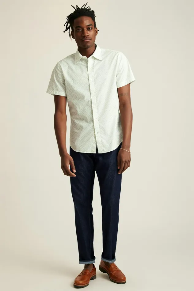 Men Riviera Short Sleeve Shirt Forest Mister Edward Bonobos Casual Shirts