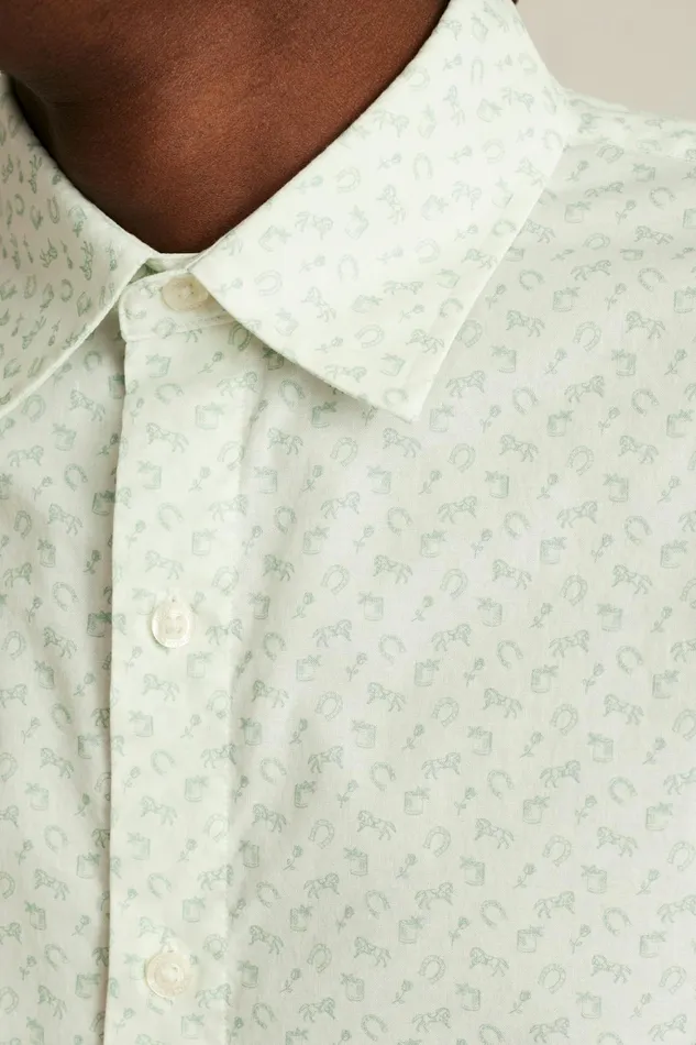 Men Riviera Short Sleeve Shirt Forest Mister Edward Bonobos Casual Shirts