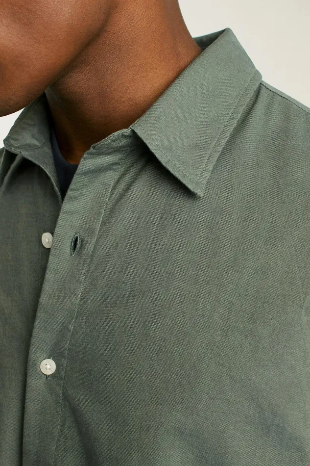 Men Riviera Short Sleeve Shirt Olive Oxford Bonobos Casual Shirts