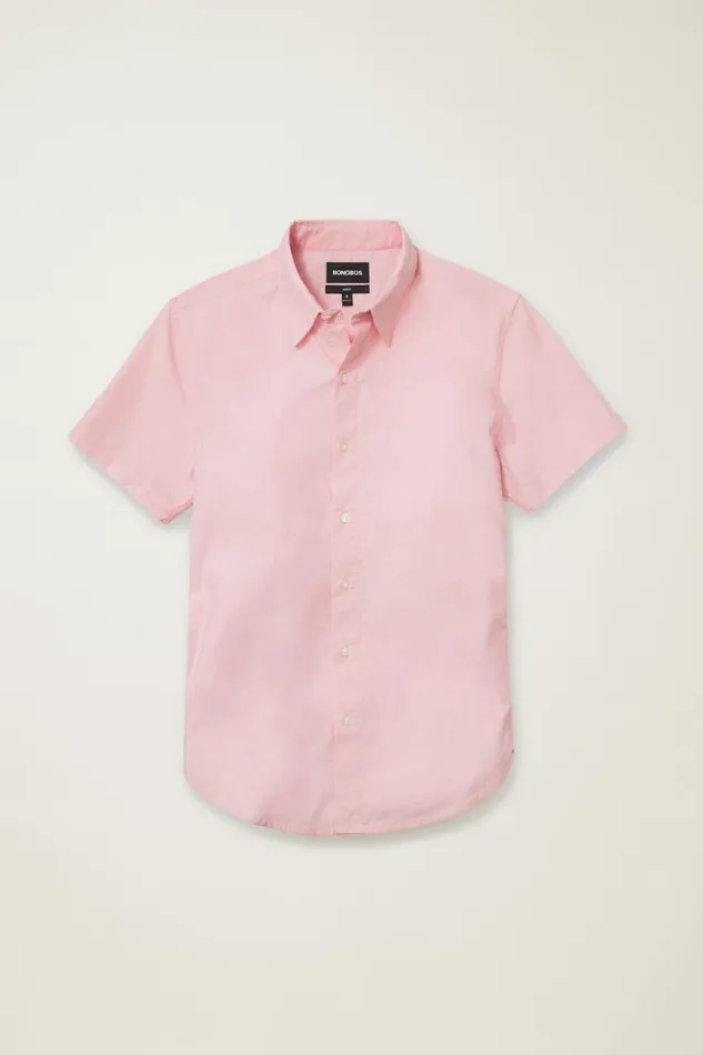 Men Riviera Short Sleeve Shirt Party Punch End On End Bonobos Casual Shirts