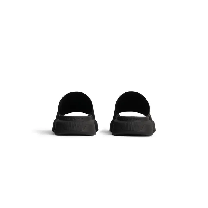 Men Sandals and Mules Balenciaga Speed 20 Recycled Knit Slide Sandal In Black