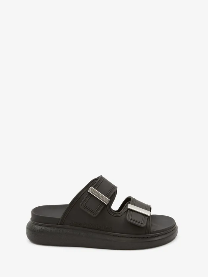 Men Sandals And Slides Alexander McQueen Hybrid Slide Blacksilver