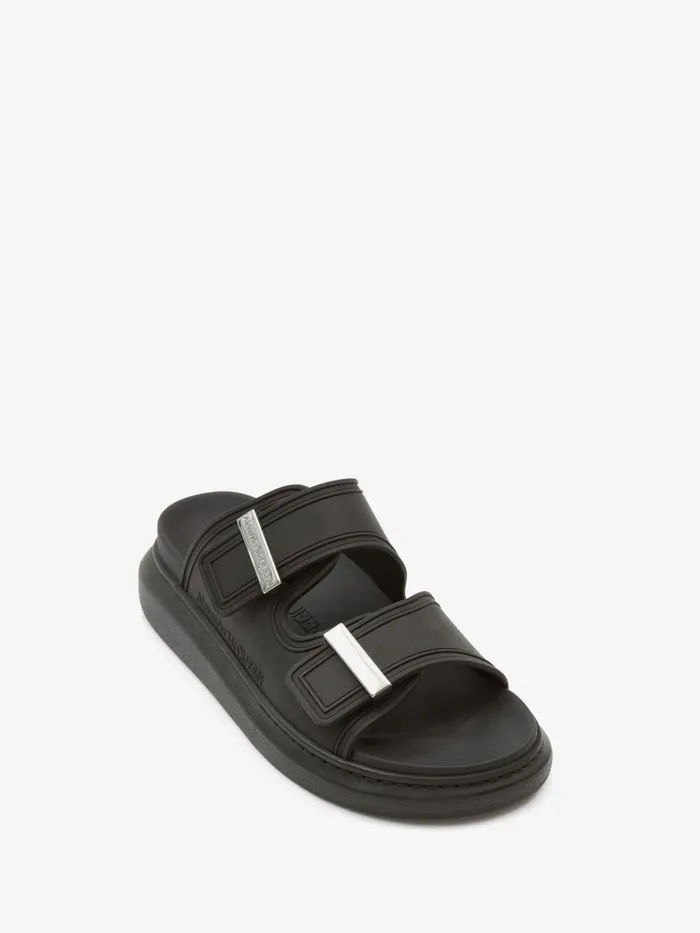 Men Sandals And Slides Alexander McQueen Hybrid Slide Blacksilver