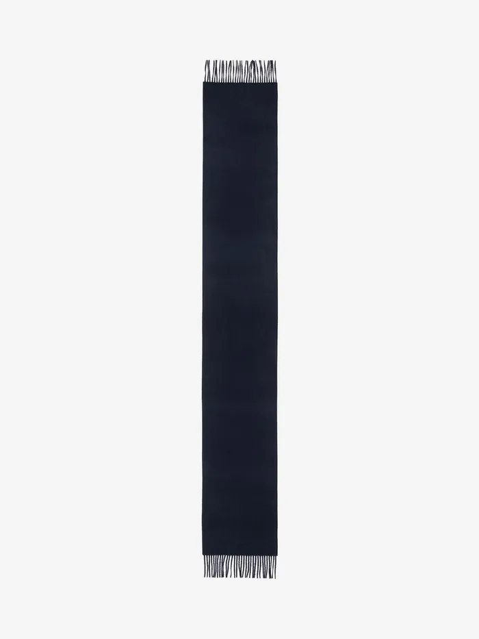 Men Scarves Alexander McQueen Embroidered Stole Black