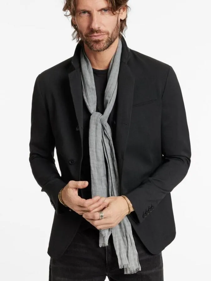 Men Scarves and Ties John Varvatos ALIX SCARF Arsenic