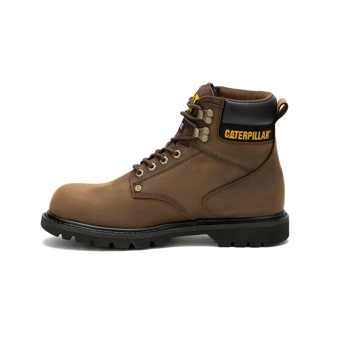 Men Second Shift Waterproof Steel Toe Work Boot Cat Footwear Boots