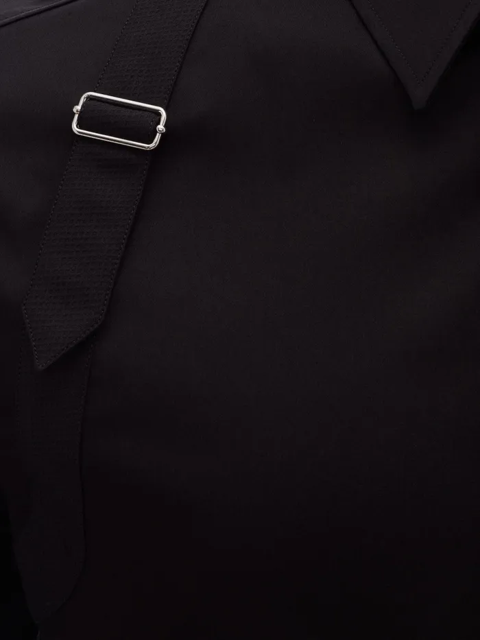 Men Shirts Alexander McQueen Harness Shirt Black