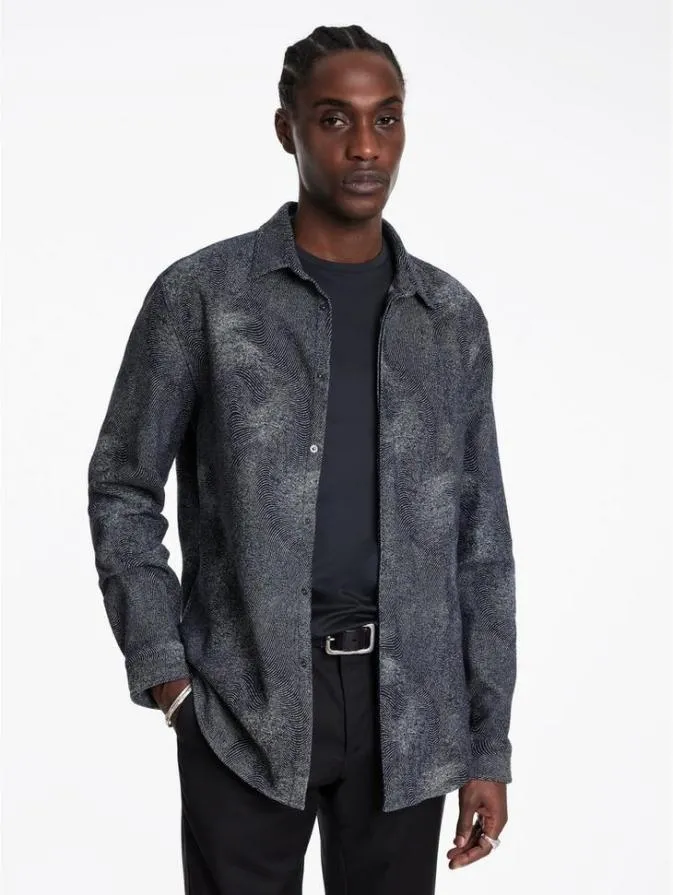 Men Shirts John Varvatos JASE SHIRT Indigo